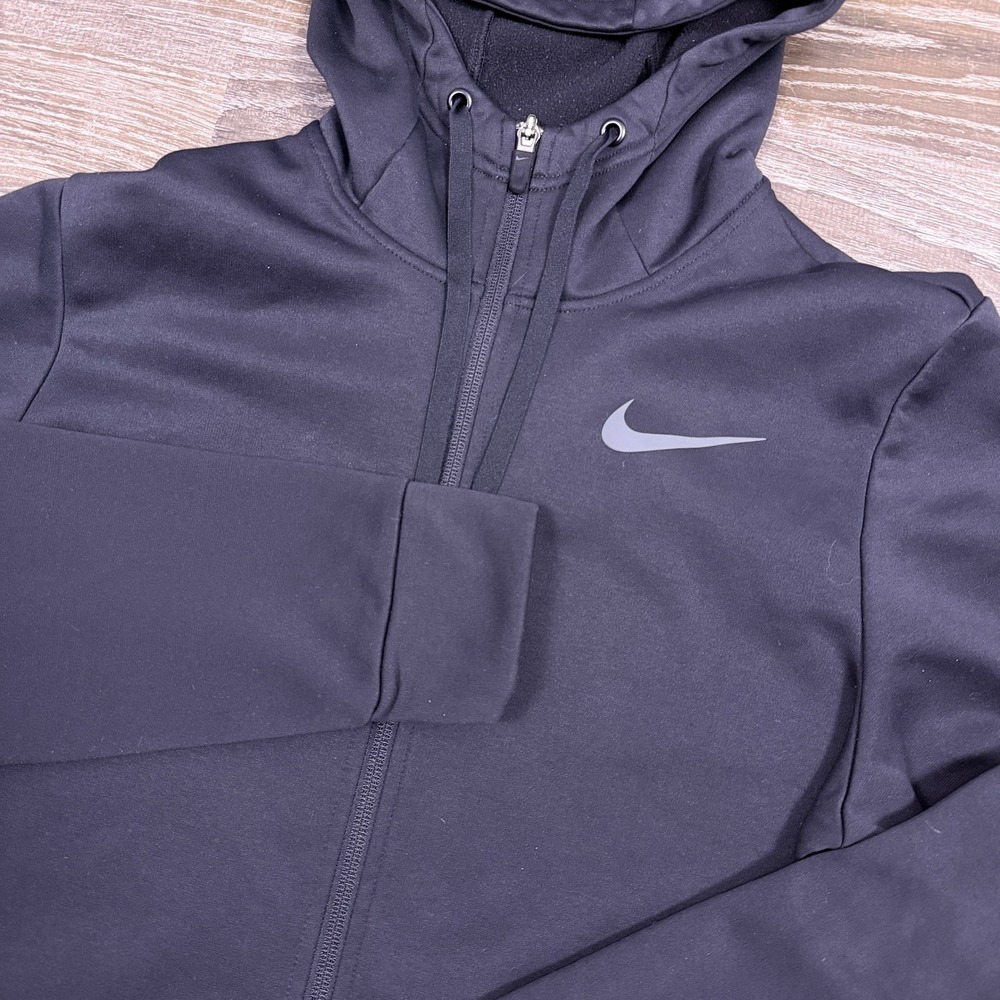 Nike Therma-FIT‎ Full Zip Hoodie Mens Small Black CU6231-010 Training Jacket